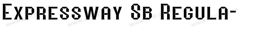 Expressway Sb Regula字体转换